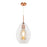 Pendant Ceiling Light LED Satin Copper Effect Adjustable Modern (Dia)250mm - Image 1