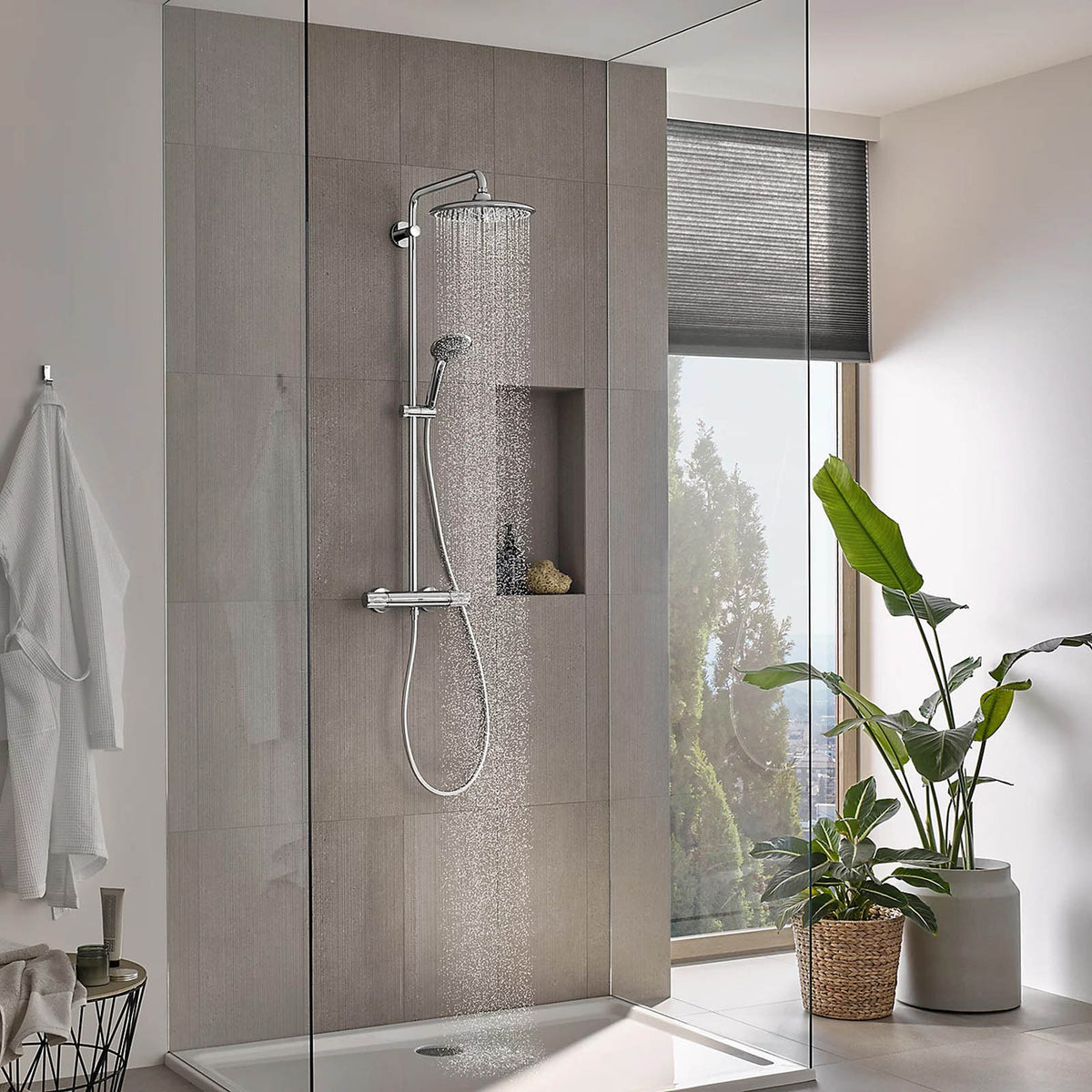 Grohe Vitalio Joy 260 Thermostatic Mixer Shower 2 Head Chrome - Image 6