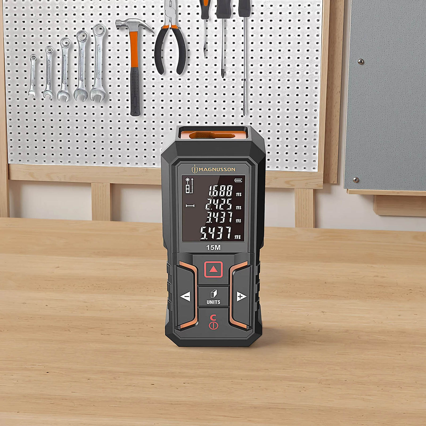 Magnusson Laser Distance Measurer 15m Digital Measuring Tool - Image 3