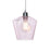 Pendant Ceiling Light Glass Clear Soft Pink Geometric Vintage (Dia)225mm - Image 2