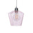 Pendant Ceiling Light Glass Clear Soft Pink Geometric Vintage (Dia)225mm - Image 3