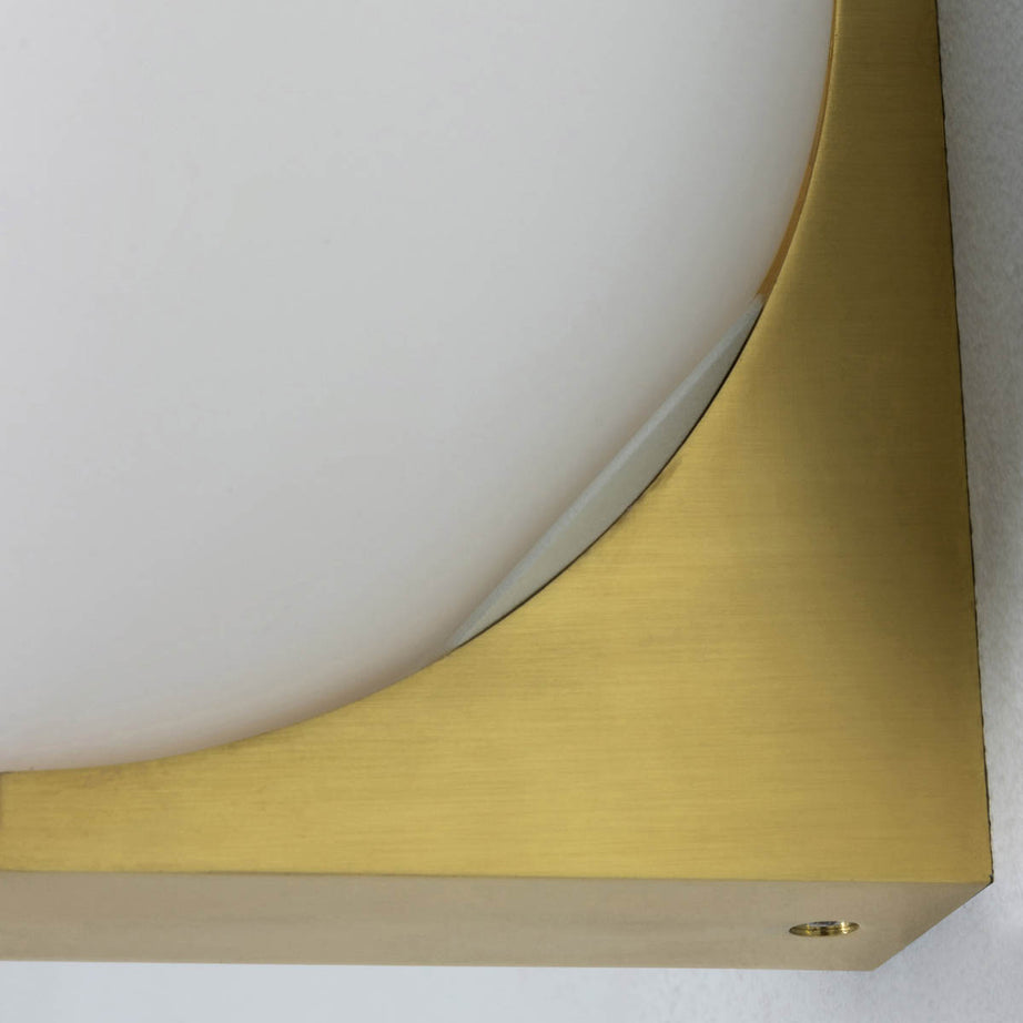 Bathroom Wall Light LED Frosted Glass Metal Globe Satin Brass Contemporary - Image 4