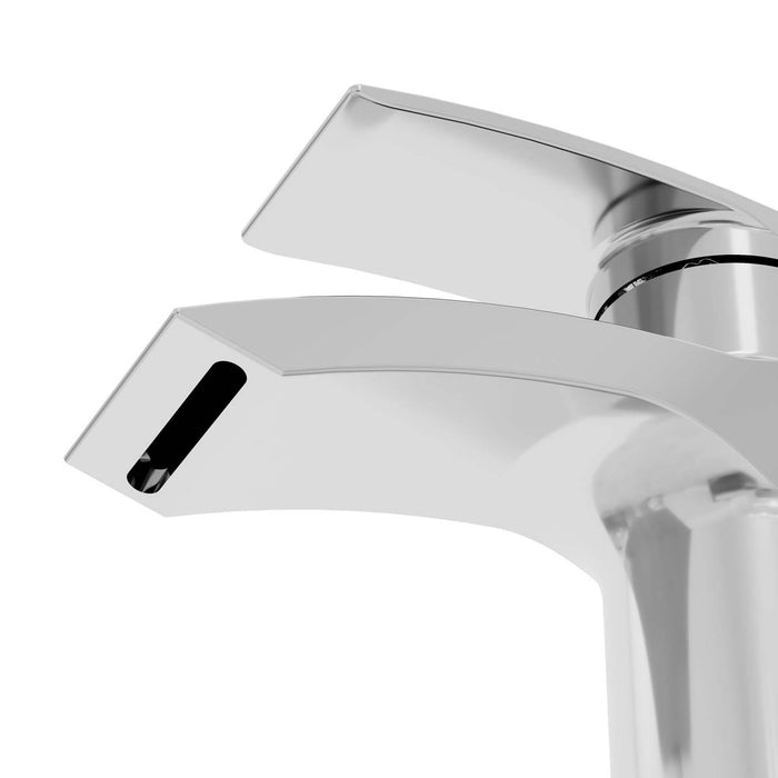 Bathroom Basin Mixer Tap Manual Tall Gloss Chrome Effect Deck-Mounted - Image 4