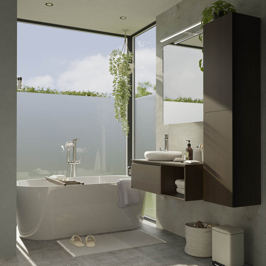 Bathroom Mixer Shower Multi Head Thermostatic Chrome Effect Round Modern - Image 10