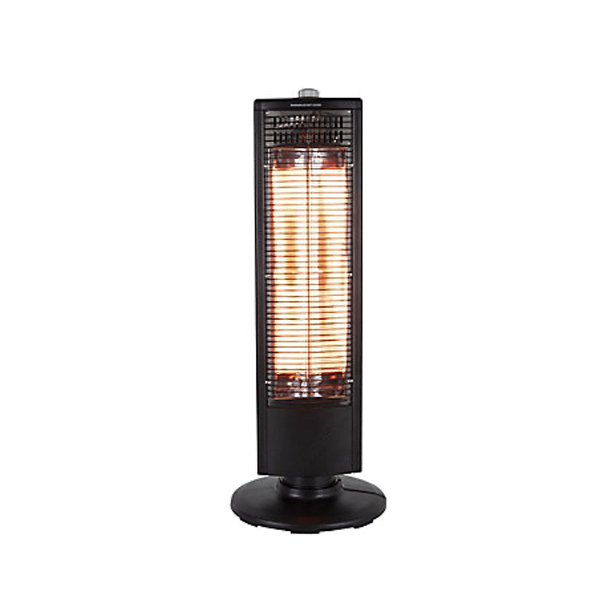 Electric Heater Carbon Fibre Black Portable Oscillation Plastic Indoor 1000W - Image 1