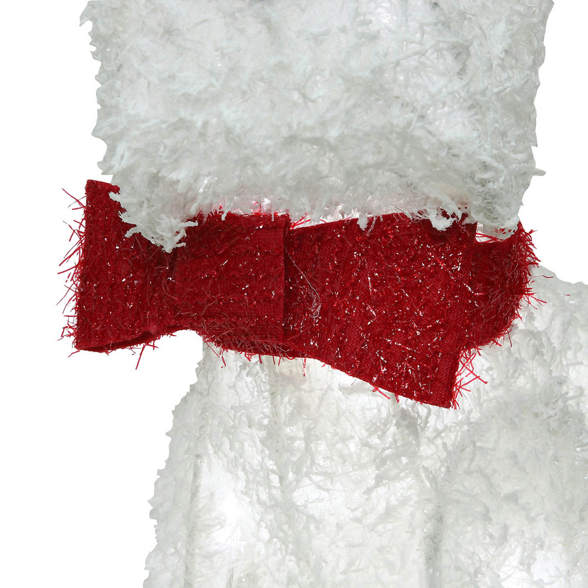 Christmas LED Dog Decoration White Fluffy Red Hat Indoor Outdoor Ornament 39cm - Image 5