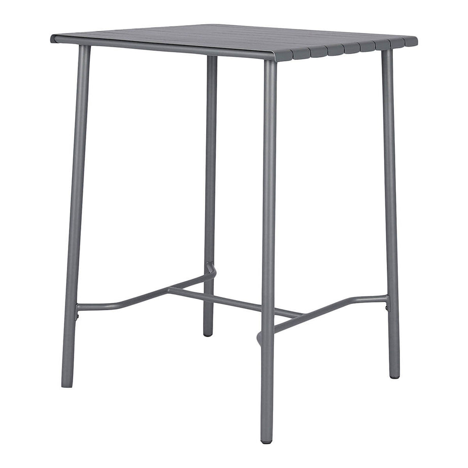 Metal Outdoor Table Garden Furniture Hight 2 Seater Square L76.6 x W76 x H106cm - Image 1