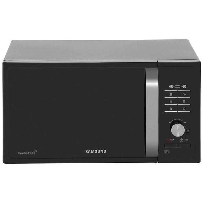 Samsung Microwave 23L MS23F301TAK_BK Glass Stainless Steel Black Defrost 800W - Image 1