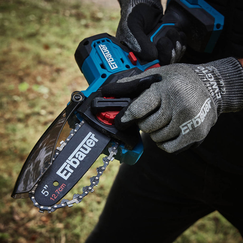 Erbauer Chainsaw Cordless 18/36V 3.0/6.0Ah ERI1035PRS 12.7cm Pruner Wood Cutter - Image 5