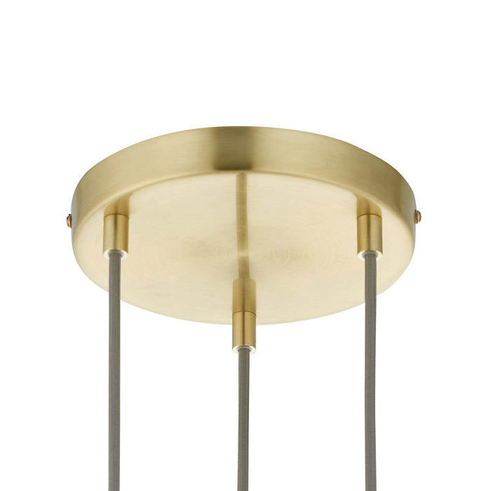 Pendant Ceiling Light Multi Arm 3 Way Gold Globe Shades Dimmable Adjustable - Image 5