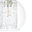 Ceiling Light Gold Clear Glass Shade Dimmable Pendant E27 Adjustable Indoor 15W - Image 4