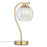 Table Lamp Gold Glass Metal G9 Dimmable Touch Control Living Room Bedroom 36cm - Image 1