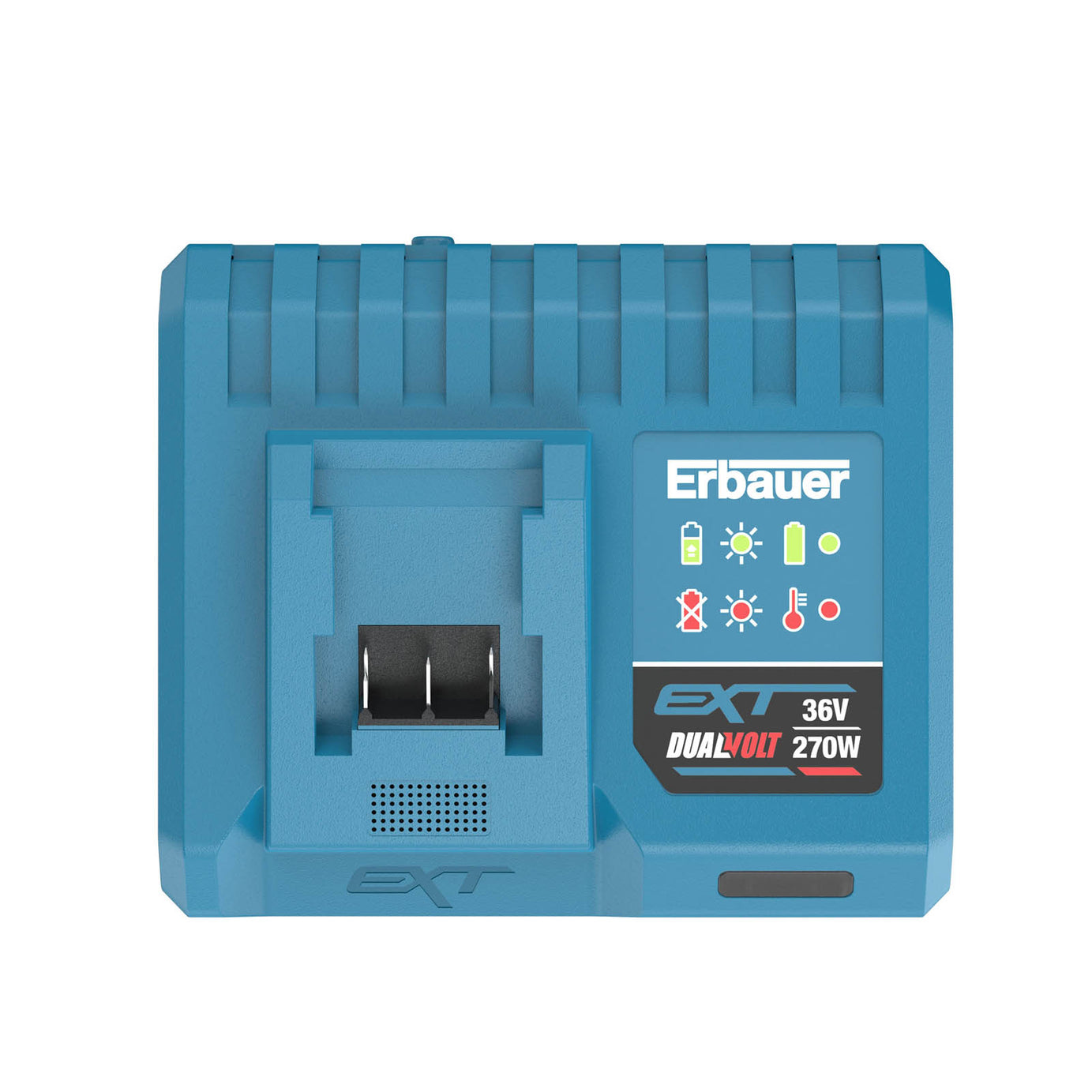 Erbauer Fast Battery Charge 12A Li-ion UKFC112BS Compact Overheat Warning - Image 3