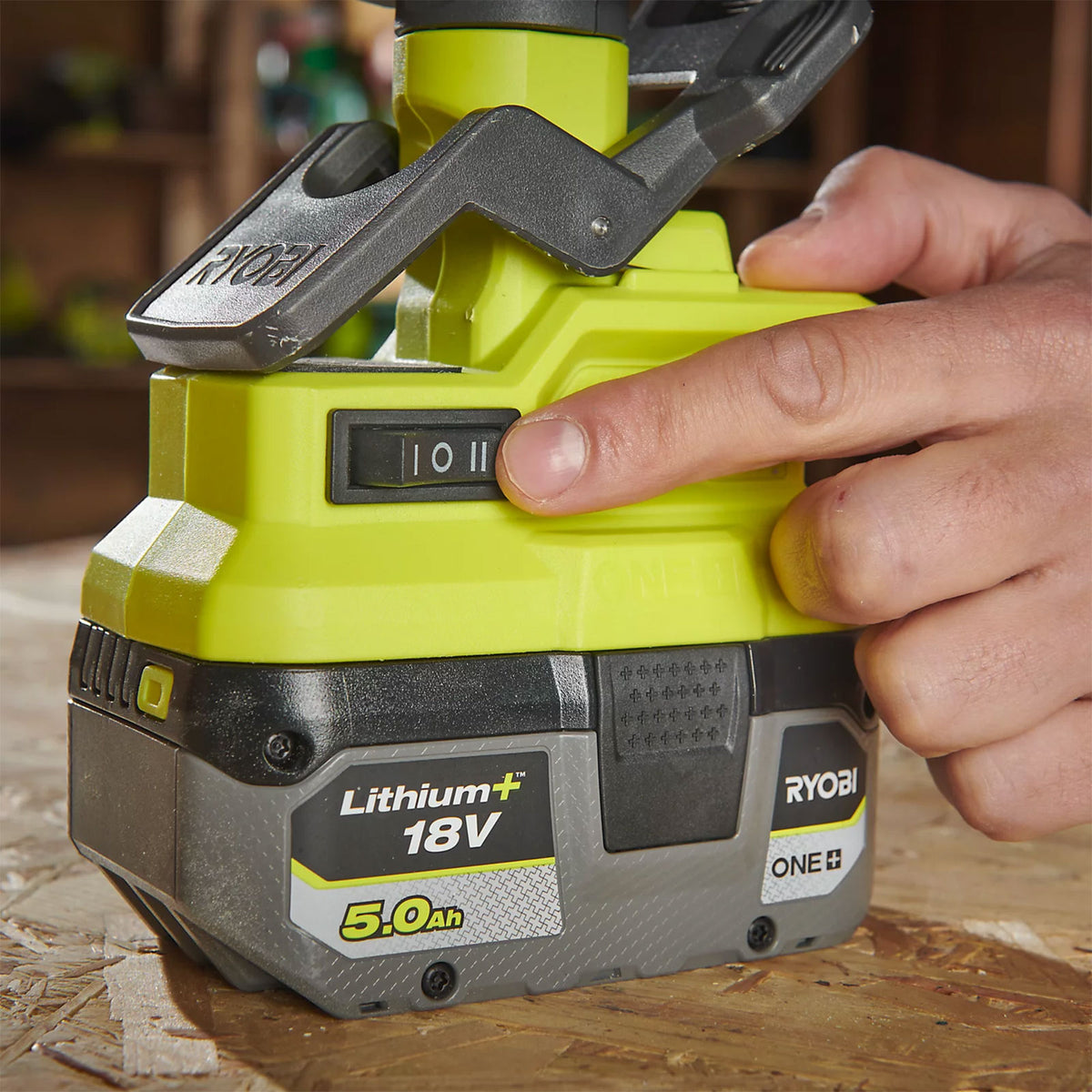Ryobi ONE+ Clamp Fan 18V 2-Speed 290 Tilt Cordless Bare Unit RCF18-0 - Image 2