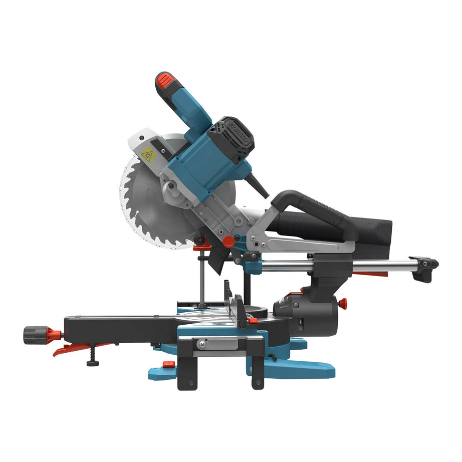 Erbauer Mitre Saw Sliding 216mm ERB1073MSW Double Bevel Radial Compact 1400W - Image 5
