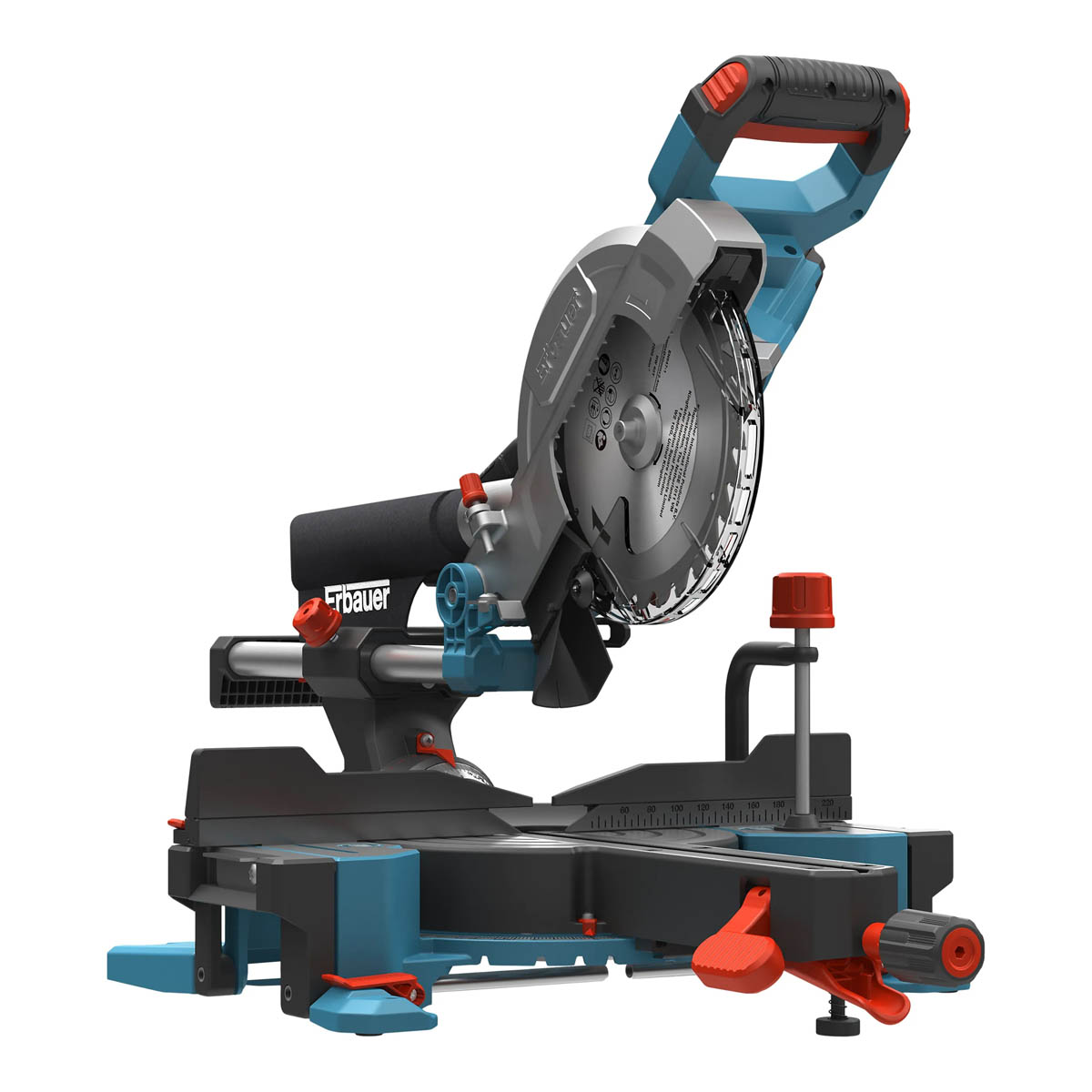 Erbauer Mitre Saw Sliding 216mm ERB1073MSW Double Bevel Radial Compact 1400W - Image 7