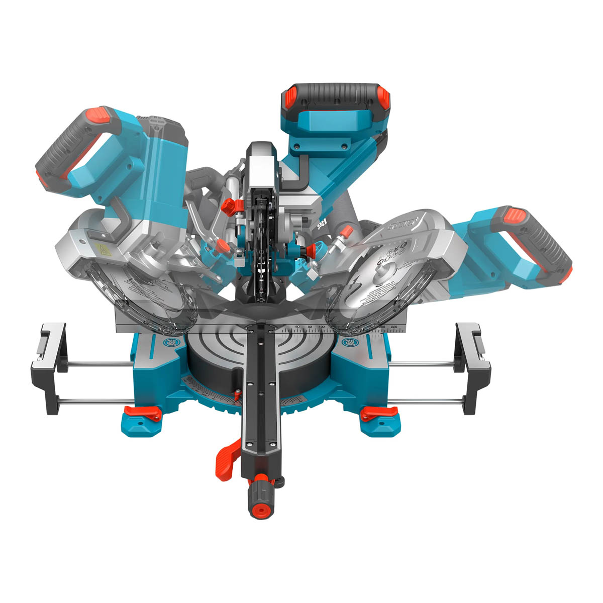 Erbauer Mitre Saw Sliding 216mm ERB1073MSW Double Bevel Radial Compact 1400W - Image 9