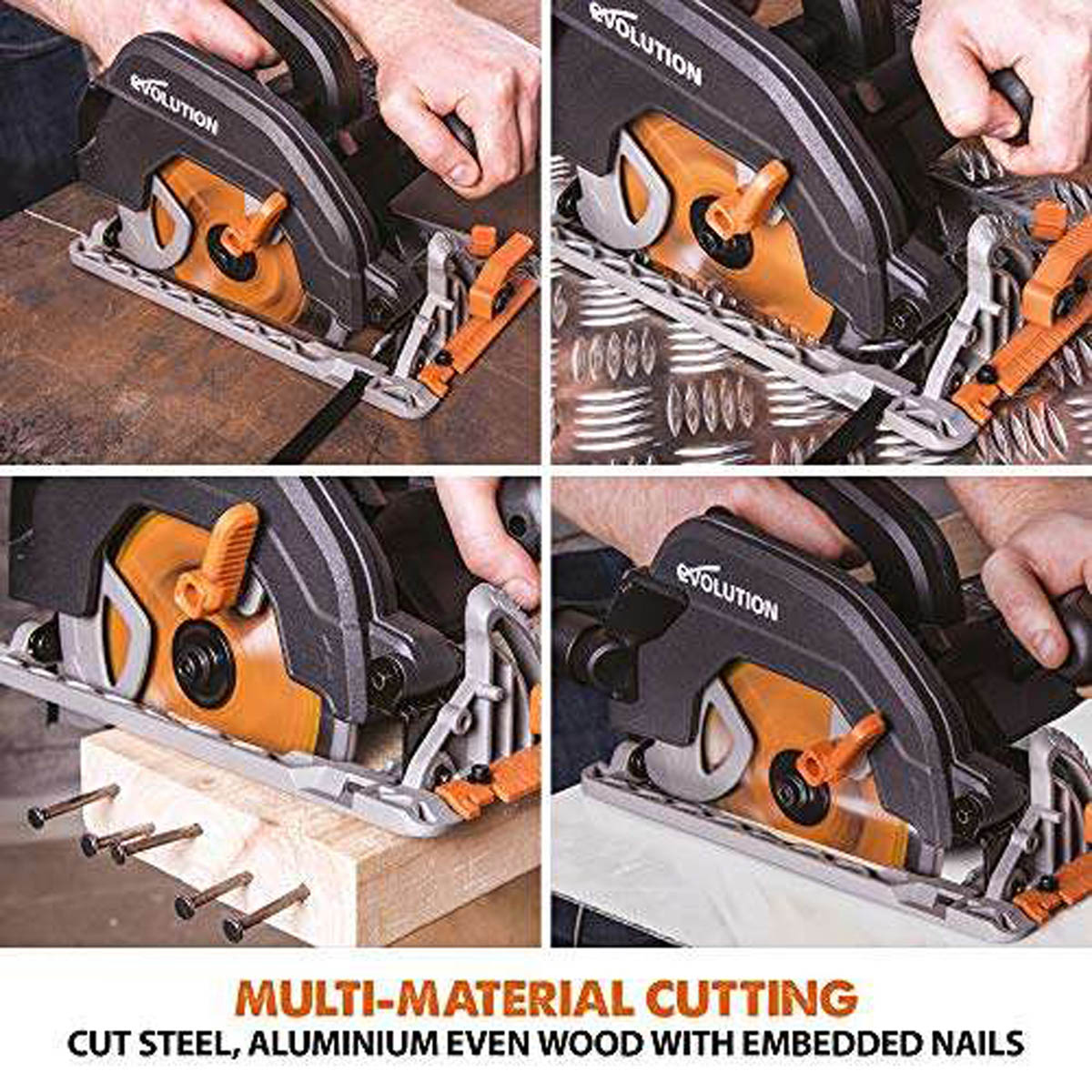 Evoliuton Circular Saw Electric R185CCSX 185mm Multi Material Lightweight 1600W - Image 6