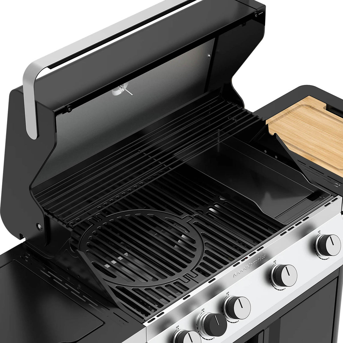 GoodHome Attaia Gas BBQ 4 Burner Black Outdoor Barbecue Grill - Image 3