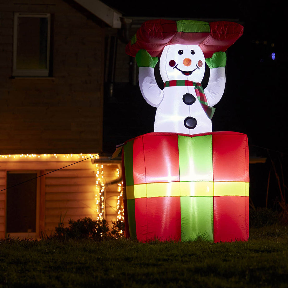 Christmas Inflatable Snowman LED 5ft Weather Resistant Indoor Outdoor (H)1.52m - Image 2