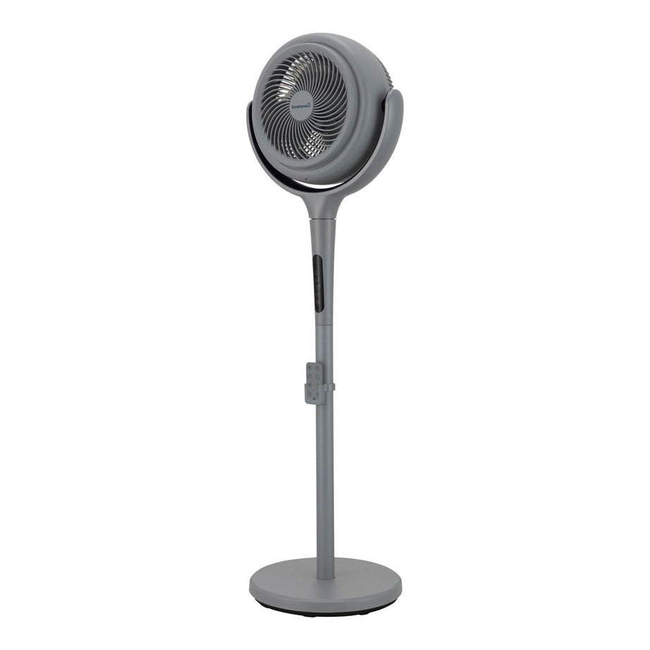 GoodHome Grey 8" Pedestal fan With adjustable height - Image 1