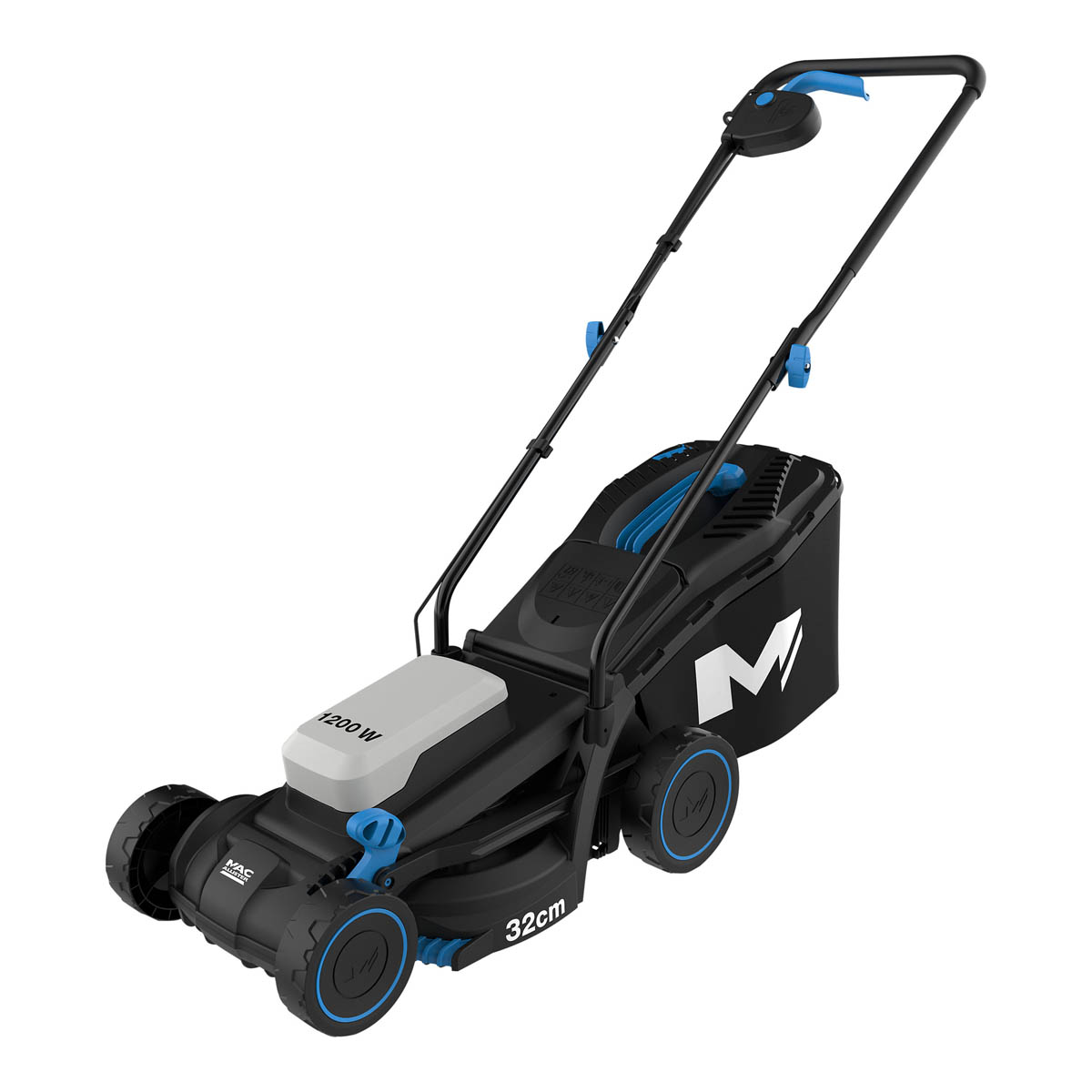 Mac Allister Lawnmower MCB1136LWM/MCB1137LWM Corded Push Compact 720W 32cm 30L - Image 1