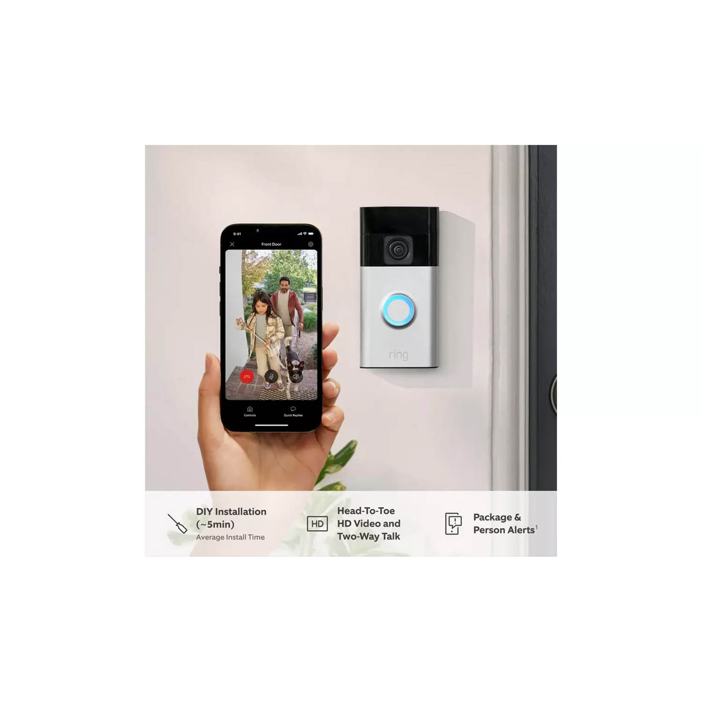 Ring Battery Video Doorbell Pro Home Security Weatherproof Night Vision - Image 4