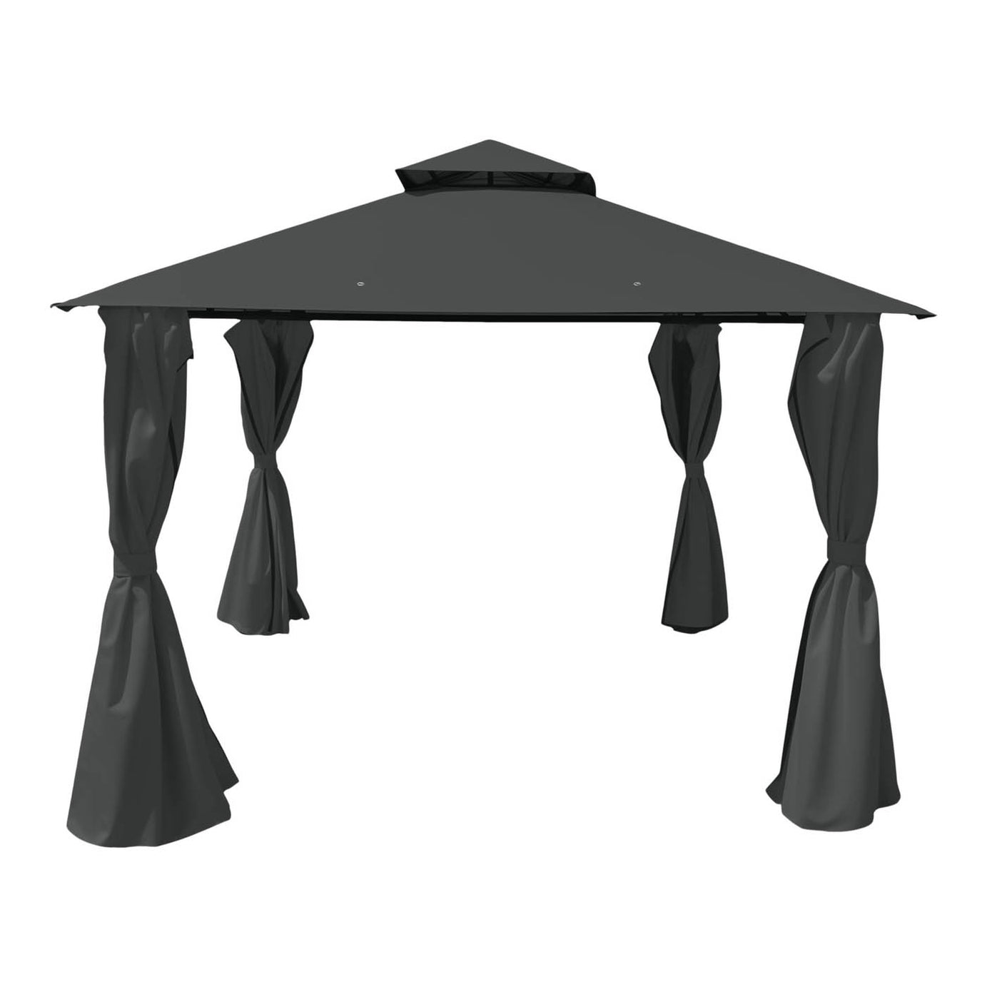 GoodHome Square Gazebo Tent Thar Grey (H) 2.8m (W) 3m - Image 3