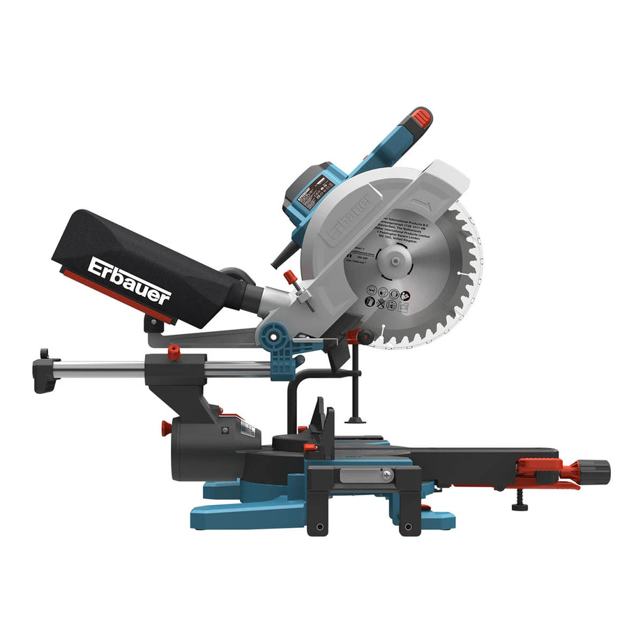 Erbauer Mitre Saw Sliding 254mm MMIS210-A Double Bevel Radial Compact 1800W - Image 2