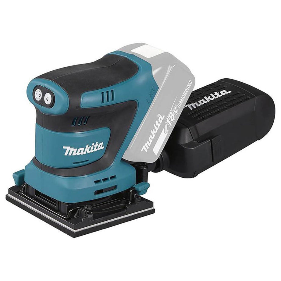 Makita Palm Sander Cordless 18V Li-Ion DBO480Z 1/4 Sheet Compact Body Only - Image 1