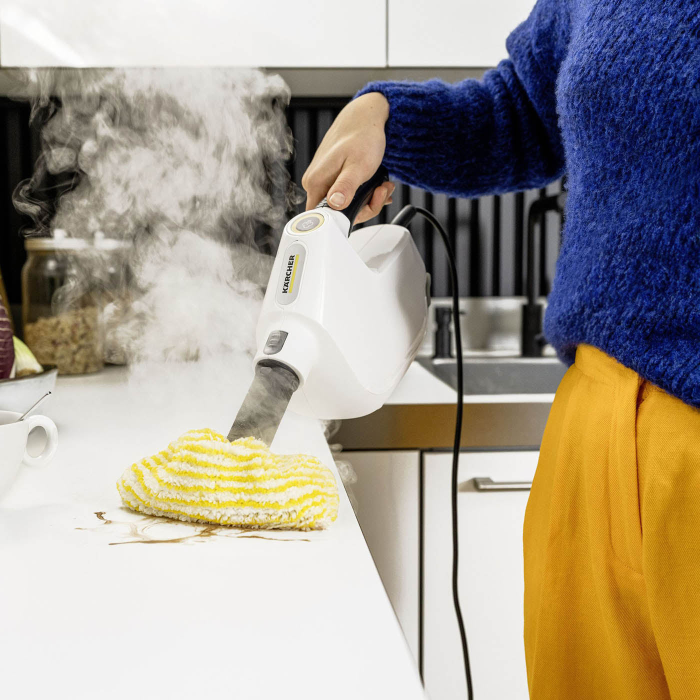 Karcher SC1 Steam Mop Cleaner Multi & Up Extra 4 In 1 Corded Compact Handheld - Image 2