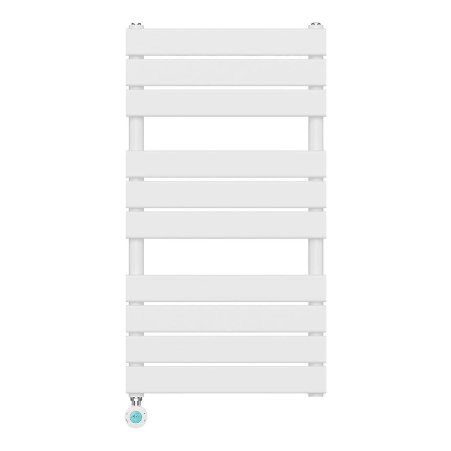 Bathroom Flat Towel Warmer Electric Steel White Modern (W)500mm x (H)930mm - Image 3