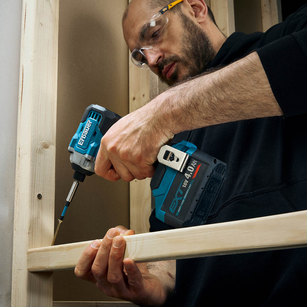 Erbauer Impact Driver Cordless 18V Li-Ion ERI1093IPD Brushless Compact Body Only - Image 3