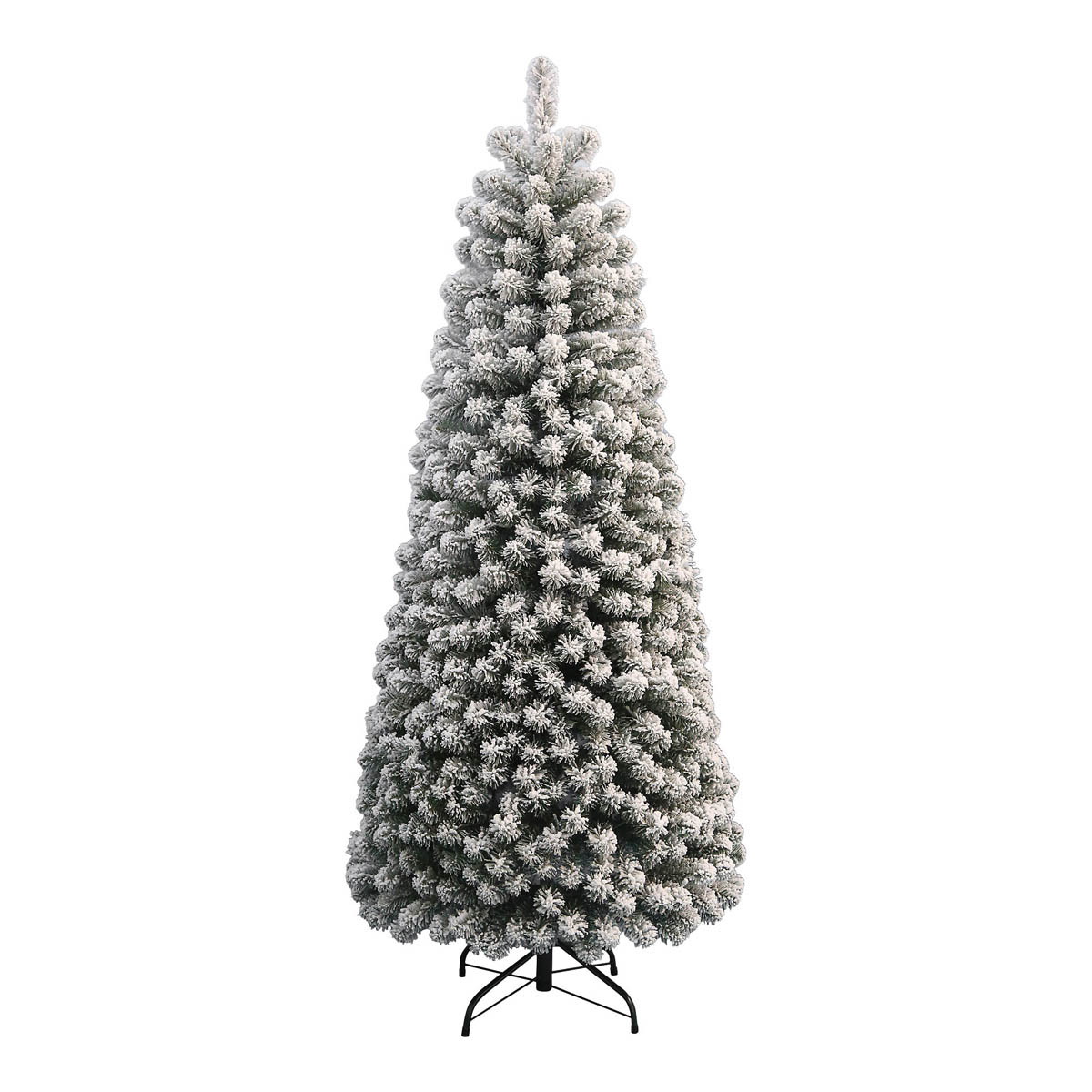 Christmas Tree 6ft Green Artificial LED Pre-lit Warm White Snow Flocked Effect - Image 3