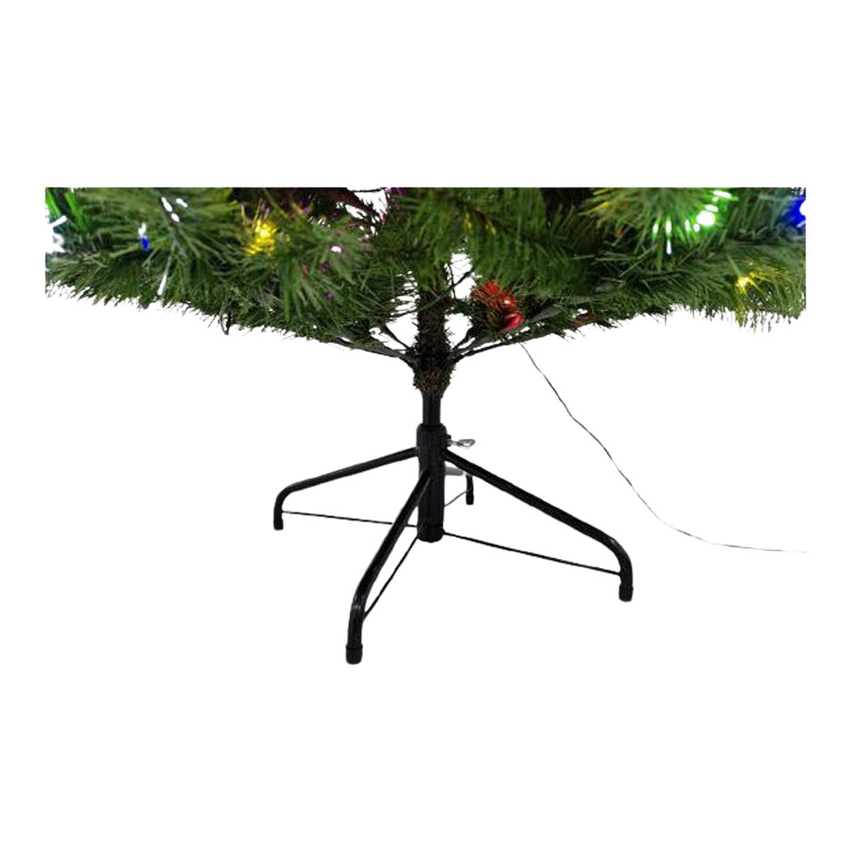 Artificial Christmas tree 6ft Pre-lit Full Delphini Multicolour LED Hinged Green - Image 7