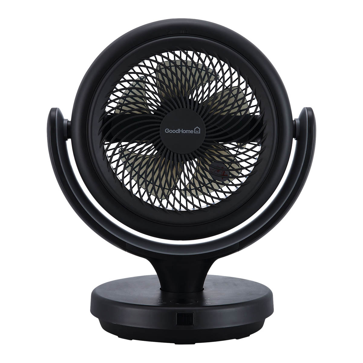 Table Desk Fan Black Remote Controlled Oscillates Tilts 12h Timer Compact 8in - Image 3