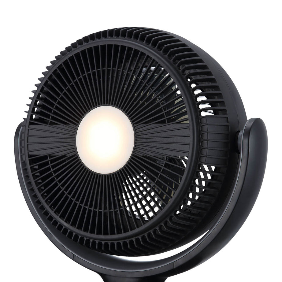 Table Desk Fan Black Remote Controlled Oscillates Tilts 12h Timer Compact 8in - Image 8