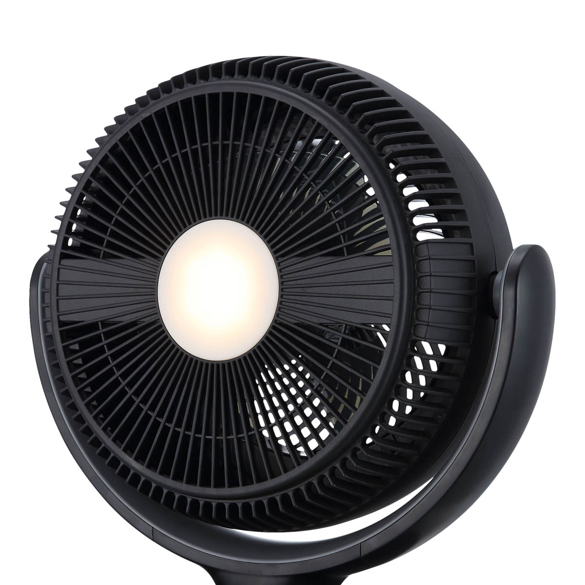 Table Desk Fan Black Remote Controlled Oscillates Tilts 12h Timer Compact 8in - Image 8