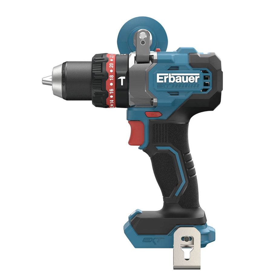 Erbauer Combi Drill ERI1107COM Cordless 18V EXT Keep Cool LED Light Body Only - Image 4