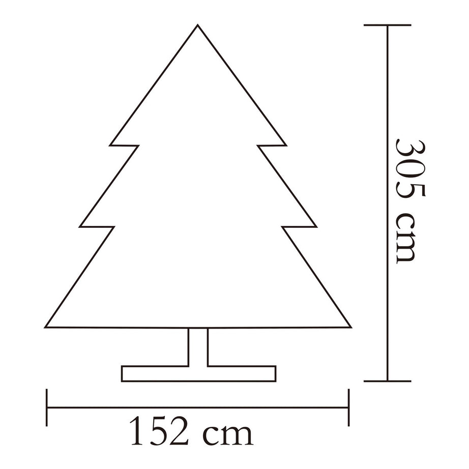 Artificial Christmas Tree 10ft Hinged Full Green Natural Effect Metal Stand - Image 2