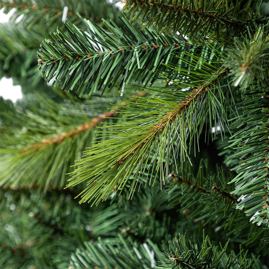 Artificial Christmas Tree 10ft Hinged Full Green Natural Effect Metal Stand - Image 5