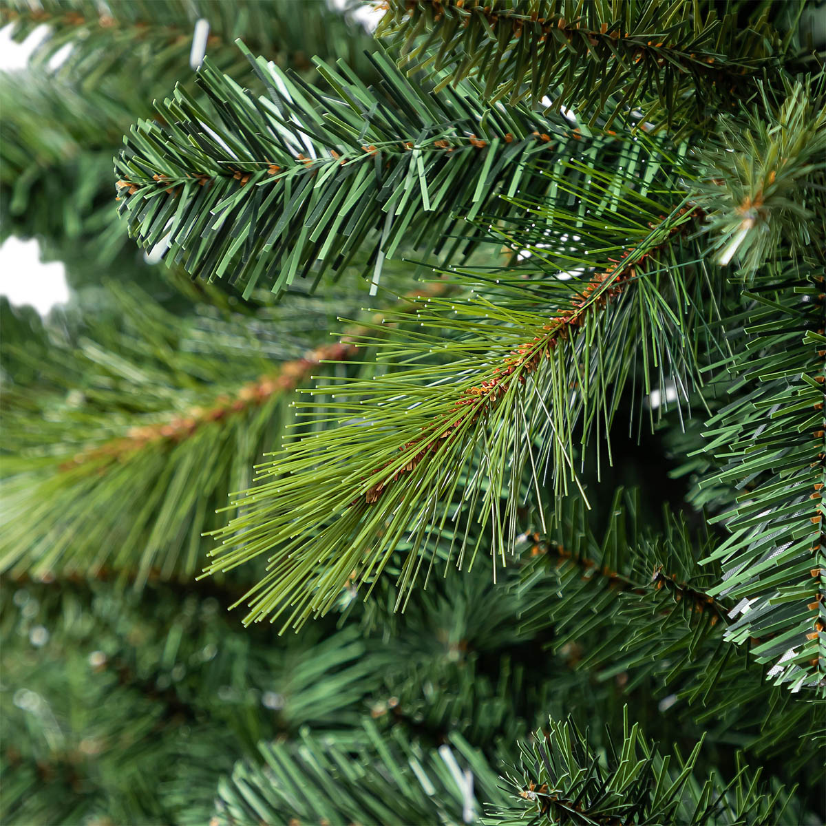 Artificial Christmas Tree 10ft Hinged Full Green Natural Effect Metal Stand - Image 5