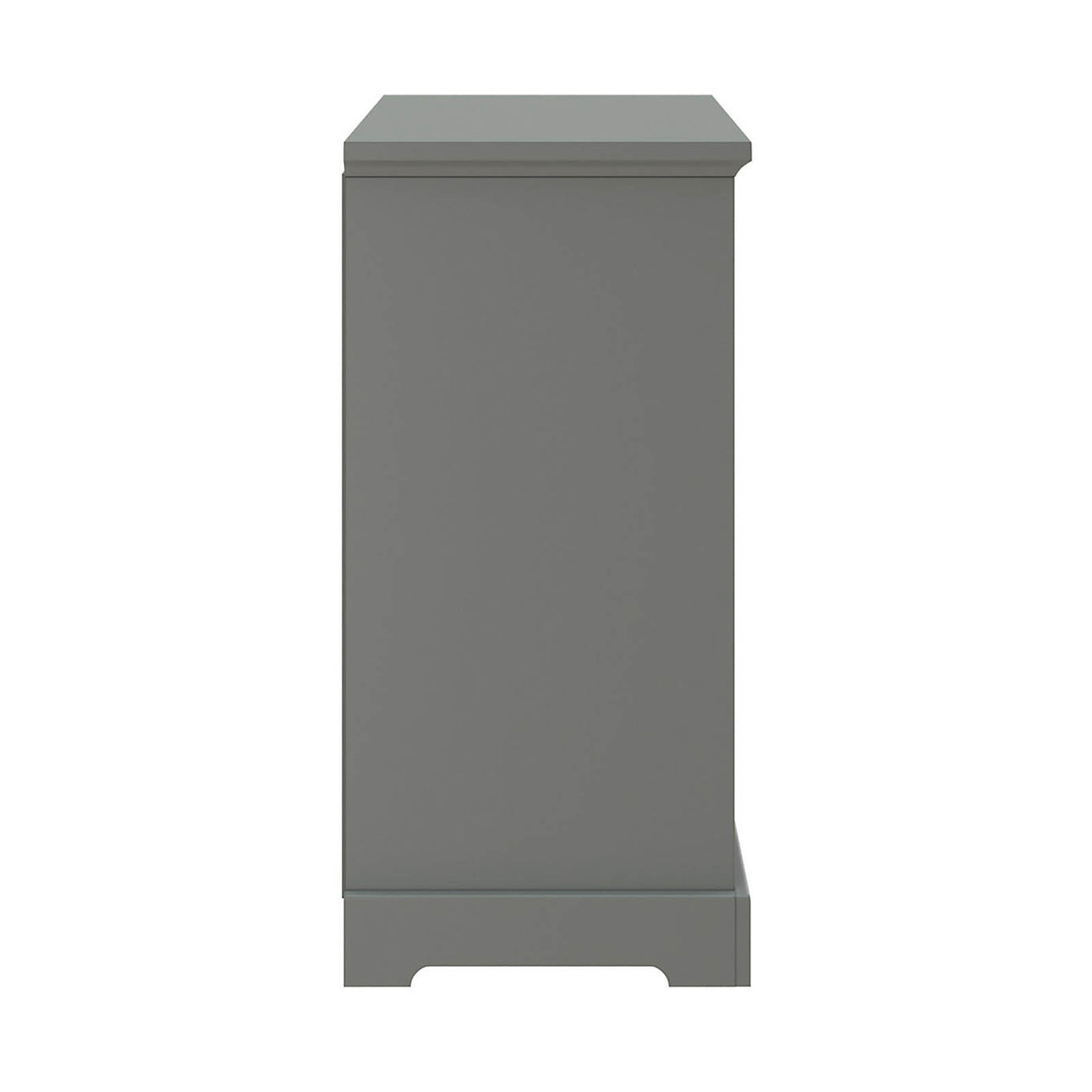 Grey Cube Shelving Unit 4 Shelf Freestanding Storage Bookcase - Image 3