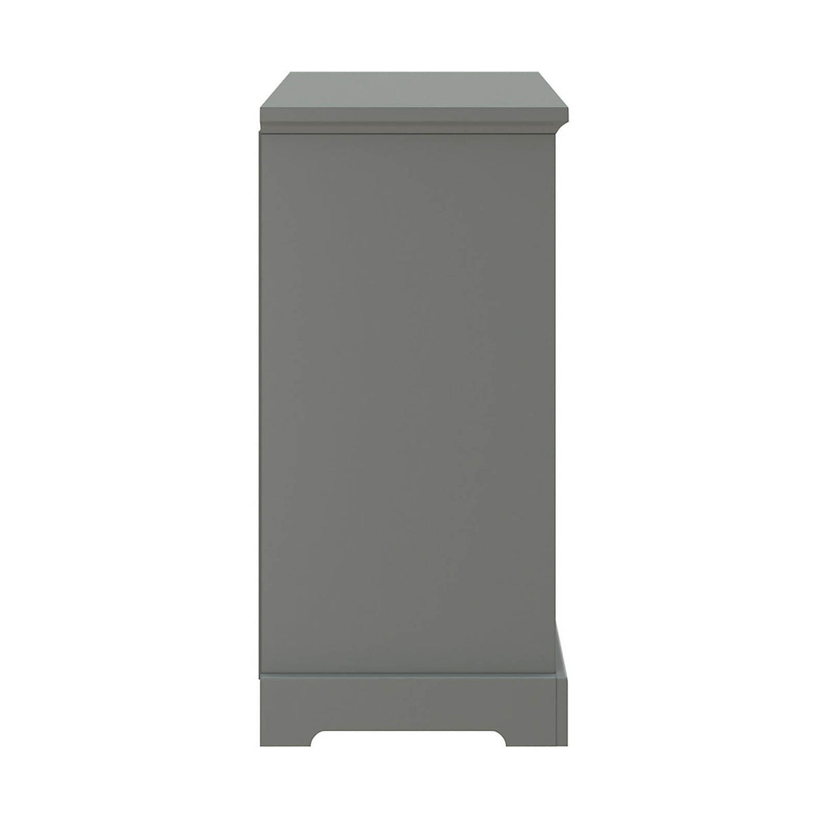 Grey Cube Shelving Unit 4 Shelf Freestanding Storage Bookcase - Image 3
