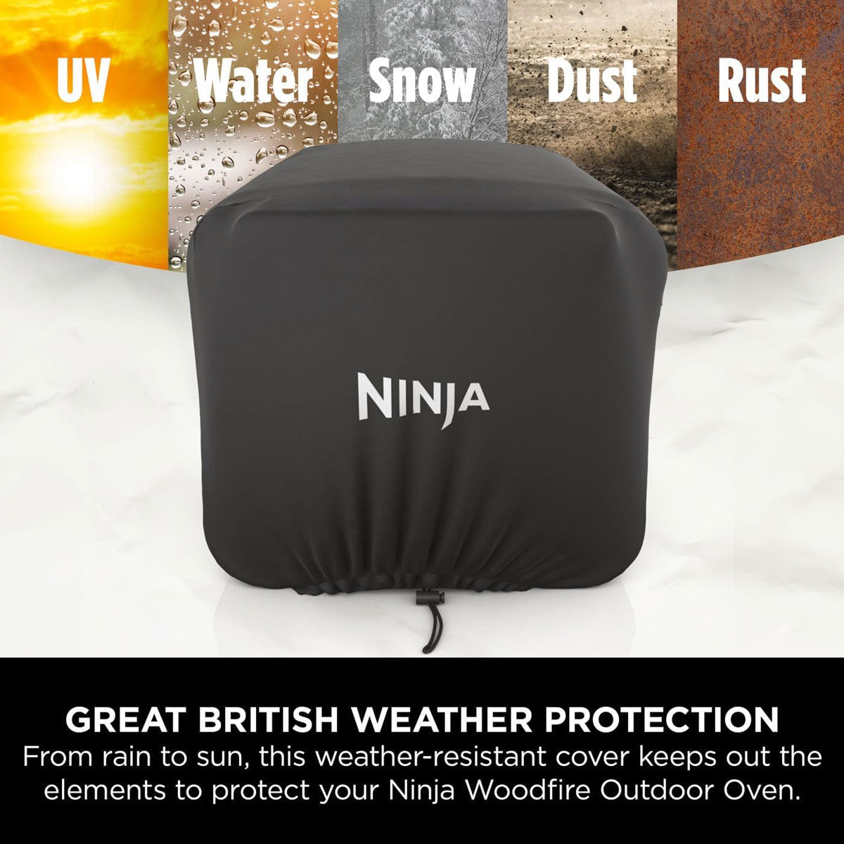Ninja Woodfire Pizza Oven Cover OO101UK Outdoor Waterproof Heavy Duty Black - Image 3