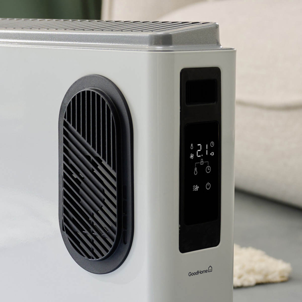 Convector Heater 2000W White Portable Freestanding Timer 2 Heat Settings - Image 6