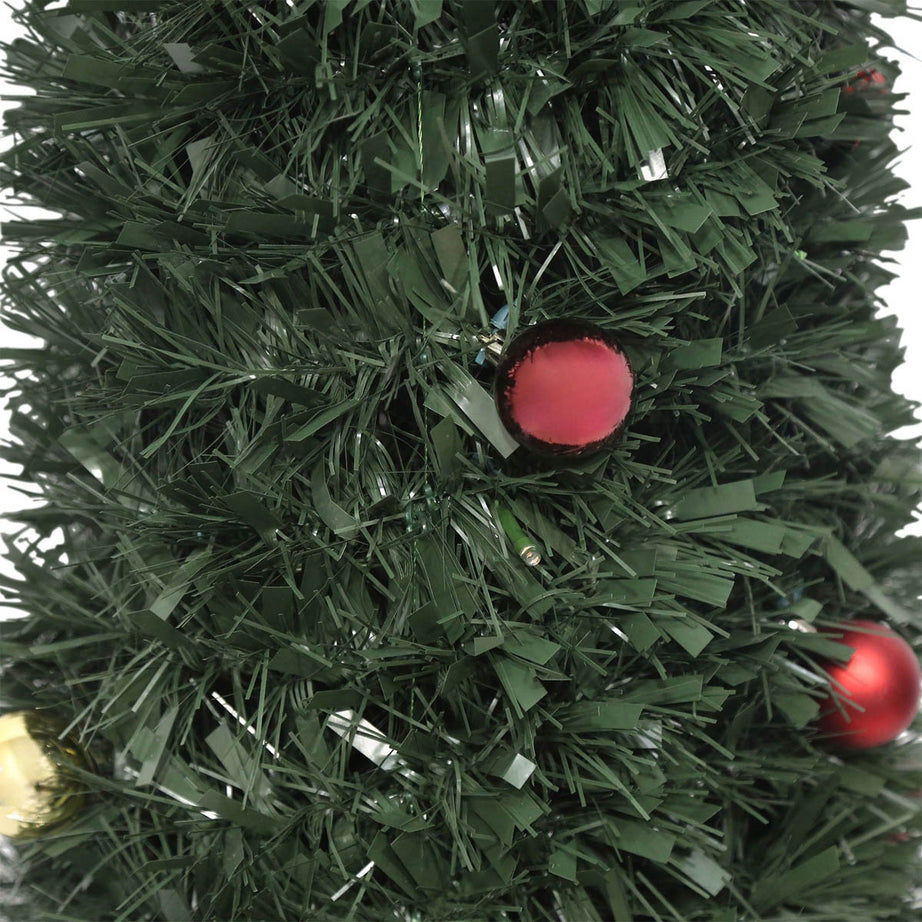 6ft Slim Trevalli Warm white LED Pre-lit Artificial Christmas tree - Green - Image 8