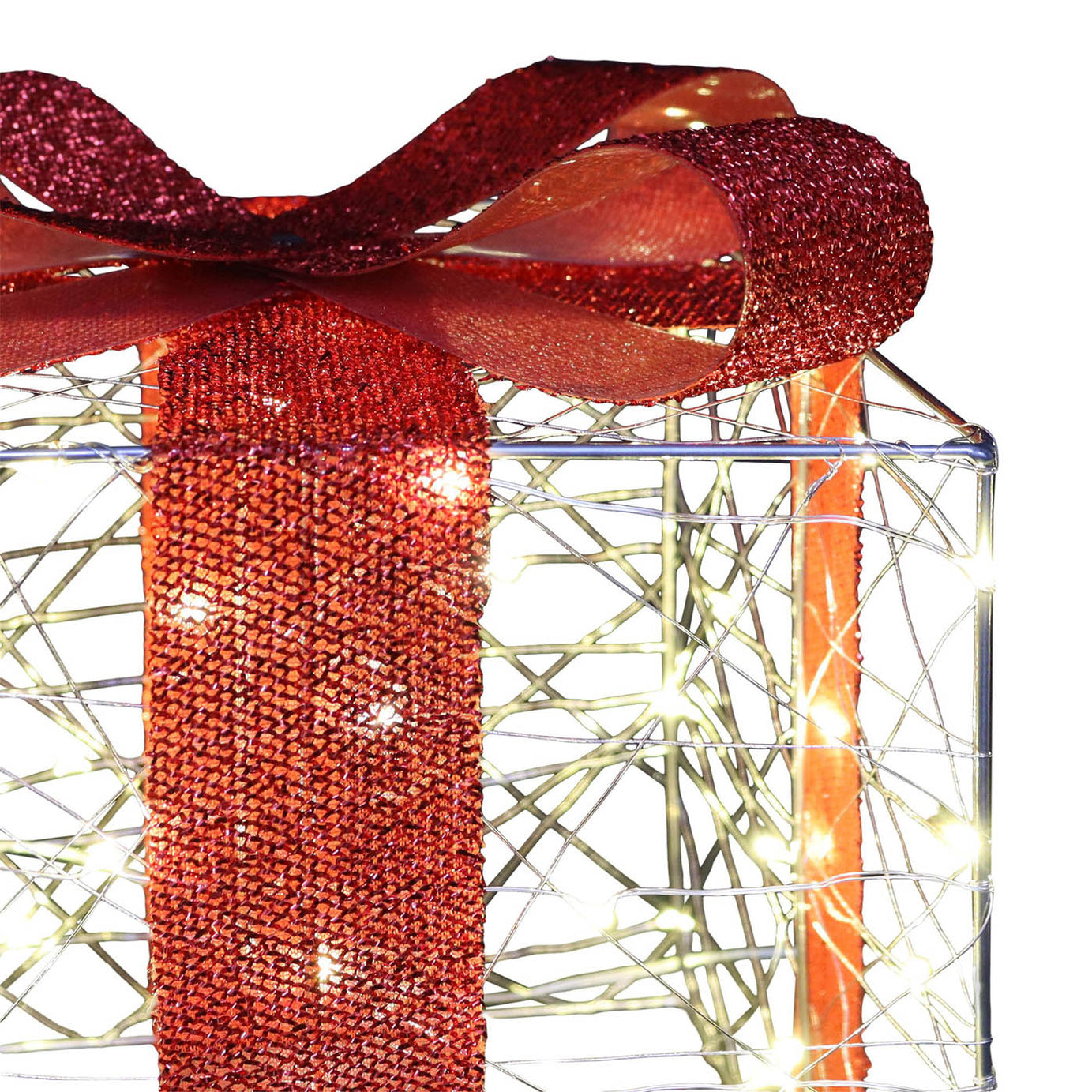 888 LED Christmas Silhouette Parcel Set Freestanding Warm White Timer Indoor - Image 5