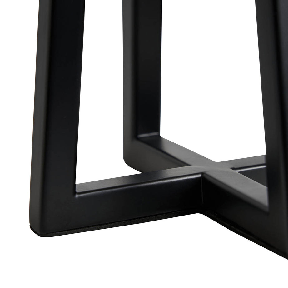 Inlight Table Lamp Natural Round Drum Matt Black Frame Modern Minimalist - Image 10