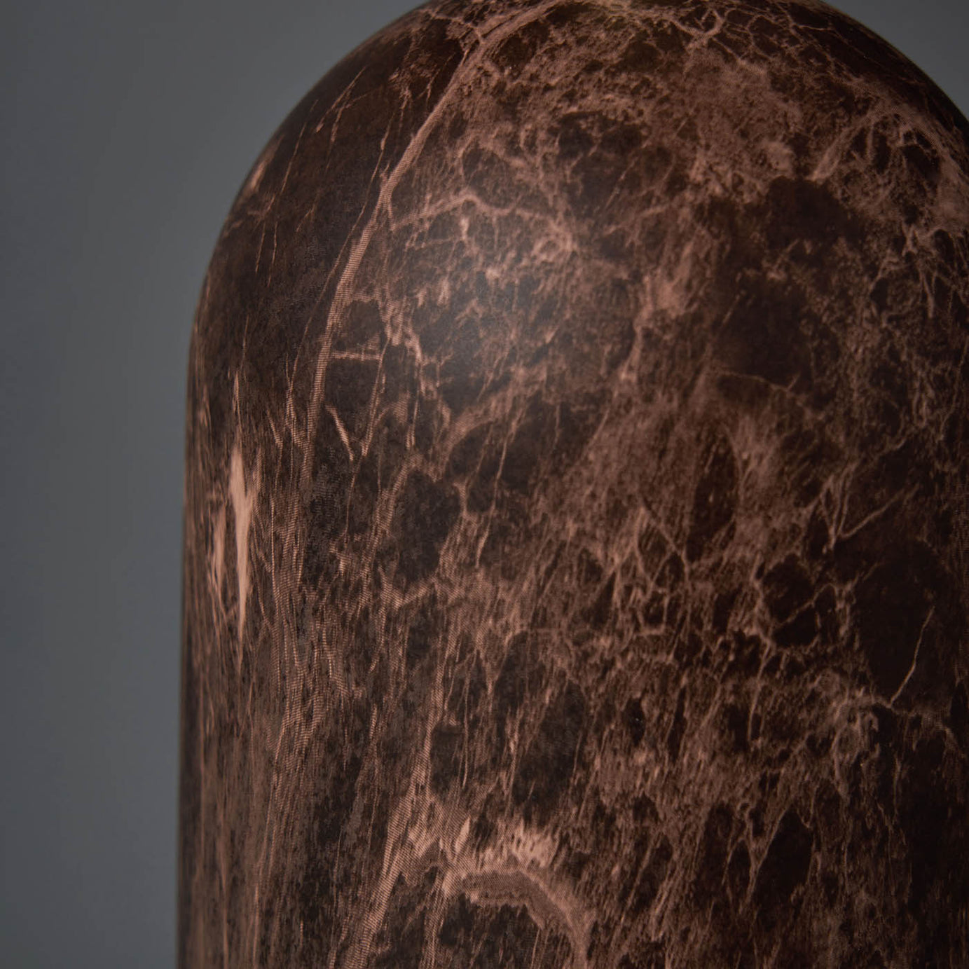Inlight Table Lamp Printed Matt Brown Natural Marble Effect Round Contemporary - Image 4